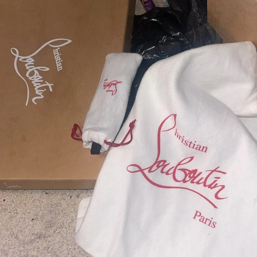 Christian Louboutin Louis Mix No Limit Flat Pat/CR Star/Velv size 40.5 eu - Picture 9 of 14